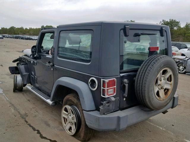 1J4FA24117L226928 - 2007 JEEP WRANGLER X BLACK photo 3