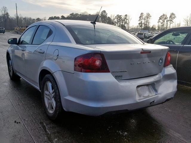 1B3BD1FB6BN513403 - 2011 DODGE AVENGER MA SILVER photo 3