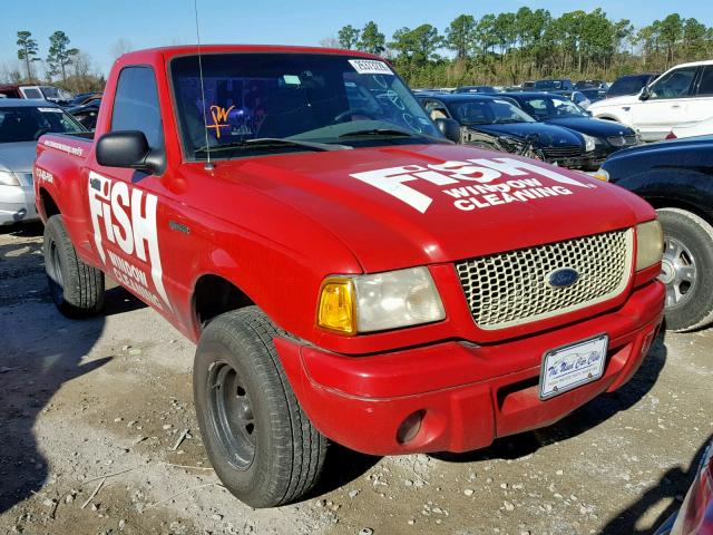 1FTYR10U52PB16371 - 2002 FORD RANGER RED photo 1