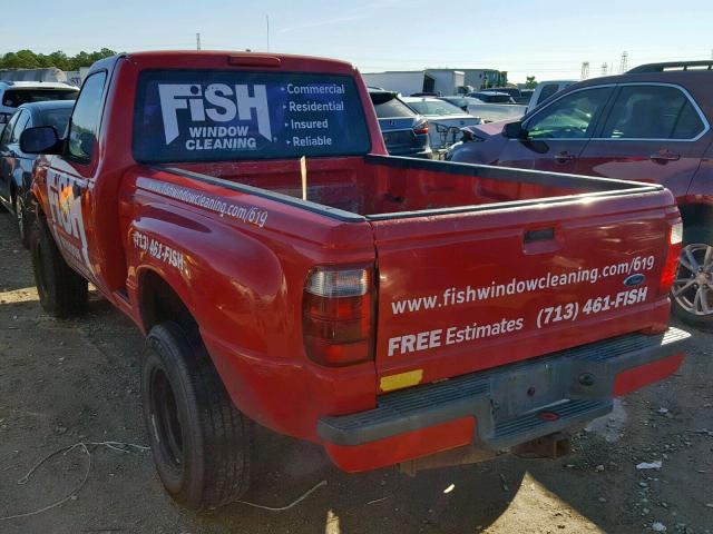 1FTYR10U52PB16371 - 2002 FORD RANGER RED photo 3