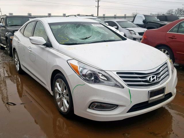 KMHFG4JG2DA297907 - 2013 HYUNDAI AZERA WHITE photo 1