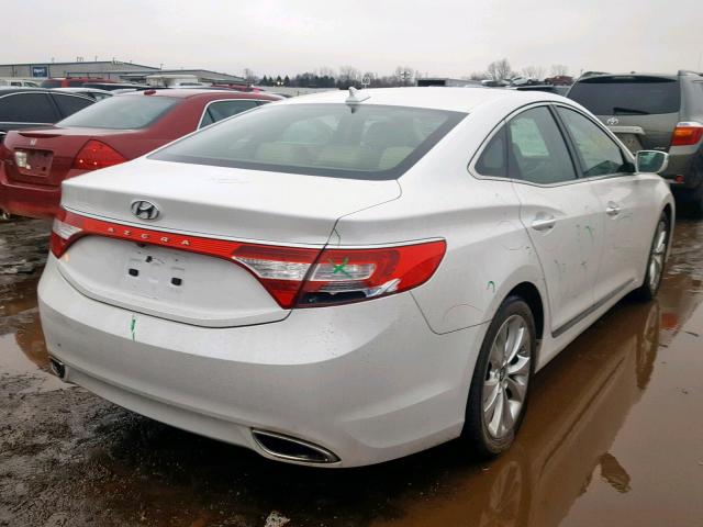 KMHFG4JG2DA297907 - 2013 HYUNDAI AZERA WHITE photo 4