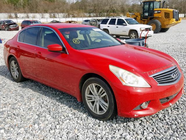 JN1CV6AP9BM507216 - 2011 INFINITI G37 BASE RED photo 1