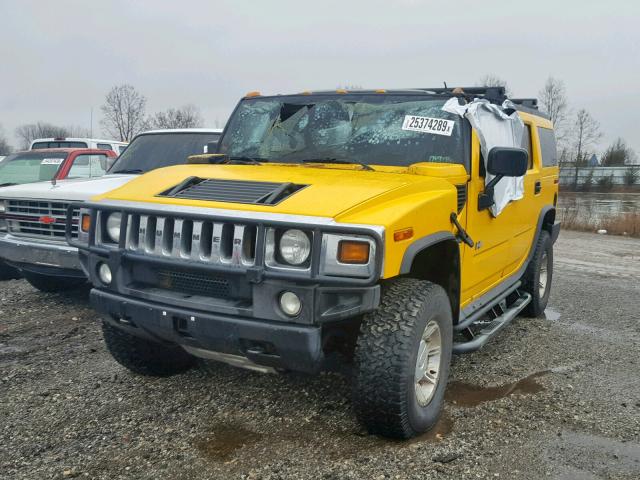 5GRGN23U33H144947 - 2003 HUMMER H2 YELLOW photo 2