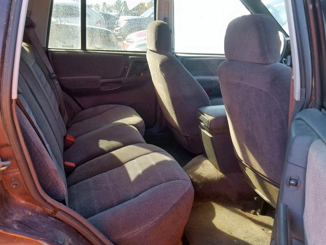 1J4GZ58Y3TC349842 - 1996 JEEP GRAND CHER MAROON photo 6