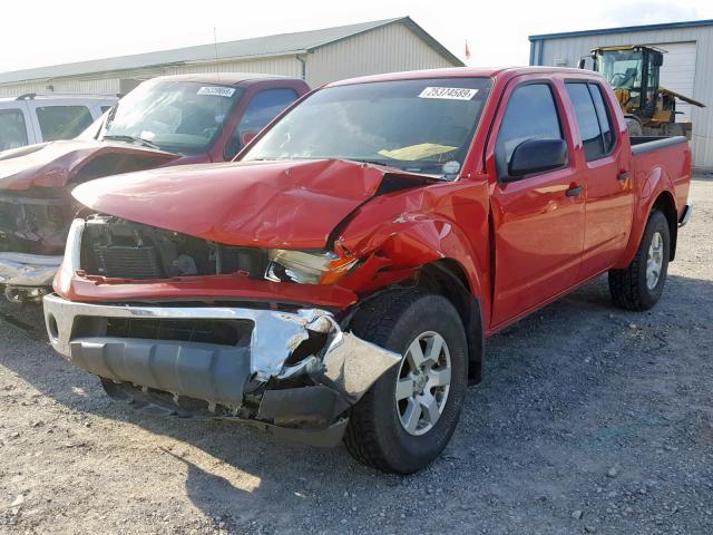 1N6AD07W55C416955 - 2005 NISSAN FRONTIER C RED photo 2