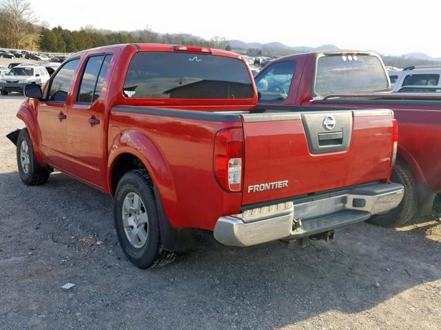 1N6AD07W55C416955 - 2005 NISSAN FRONTIER C RED photo 3