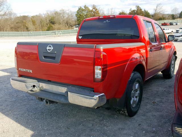 1N6AD07W55C416955 - 2005 NISSAN FRONTIER C RED photo 4