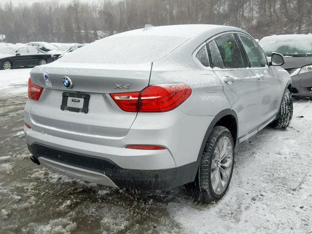 5UXXW3C38H0T79683 - 2017 BMW X4 XDRIVE2 银色 照片 4