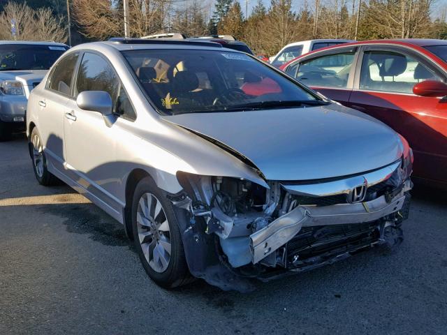 19XFA1F93AE043596 - 2010 HONDA CIVIC EXL SILVER photo 1