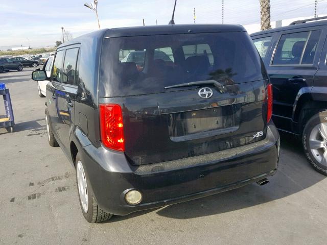 JTLKE50E091091625 - 2009 TOYOTA SCION XB შავი ფოტო 3