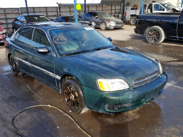 4S3BE6351Y7201171 - 2000 SUBARU LEGACY L GREEN photo 1