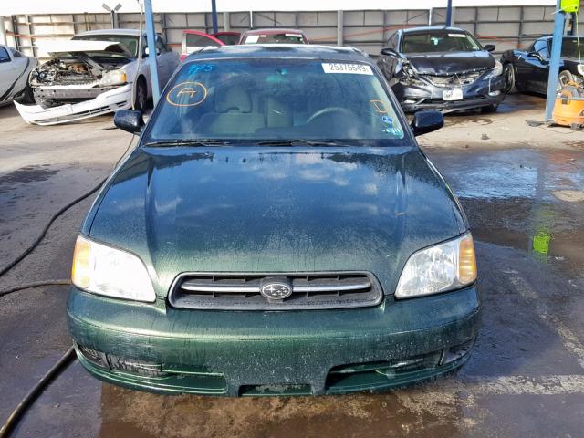 4S3BE6351Y7201171 - 2000 SUBARU LEGACY L GREEN photo 10