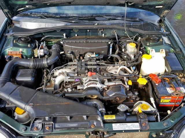 4S3BE6351Y7201171 - 2000 SUBARU LEGACY L GREEN photo 7