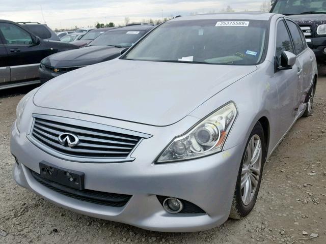 JN1CV6APXCM930162 - 2012 INFINITI G37 BASE SILVER photo 2