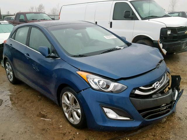 KMHD35LH1EU201022 - 2014 HYUNDAI ELANTRA GT BLUE photo 1