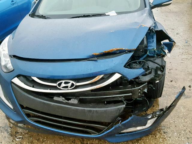 KMHD35LH1EU201022 - 2014 HYUNDAI ELANTRA GT BLUE photo 9