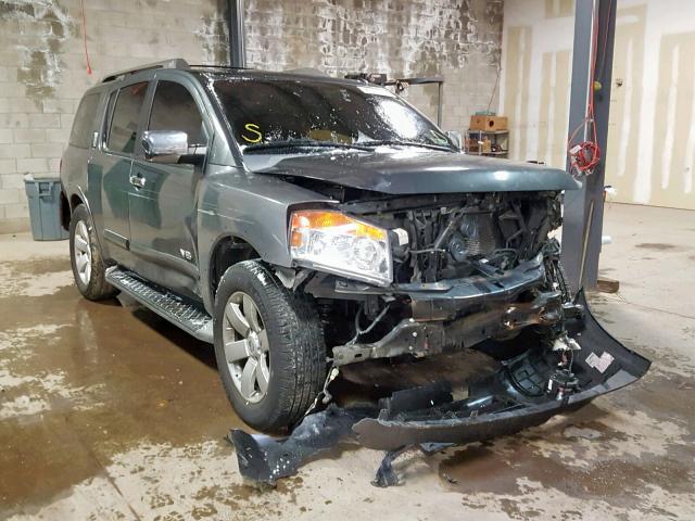 5N1AA08C58N627688 - 2008 NISSAN ARMADA SE GRAY photo 1