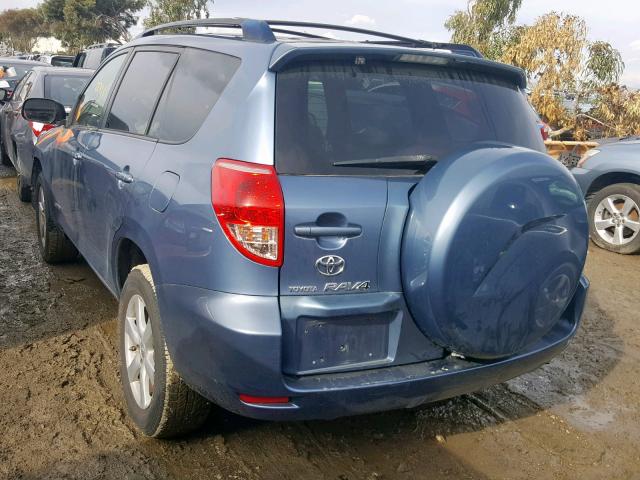 JTMZD31V486060959 - 2008 TOYOTA RAV4 LIMIT BLUE photo 3