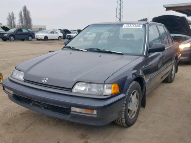 JHMED3544MS039643 - 1991 HONDA CIVIC DX BLACK photo 2