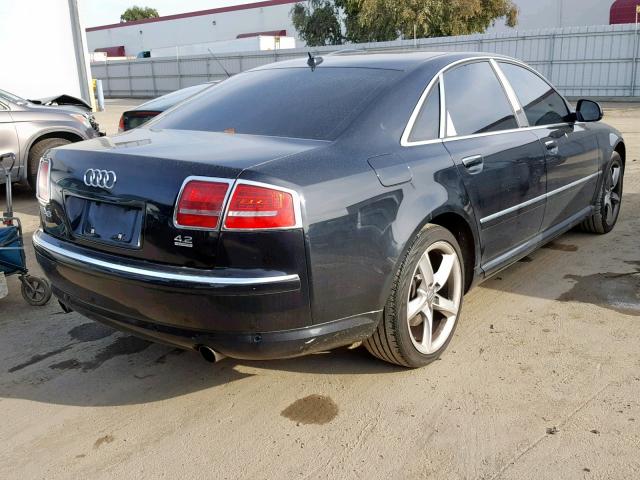 WAULV94EX8N012743 - 2008 AUDI A8 4.2 QUA BLACK photo 4