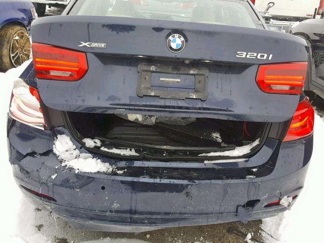 WBA8E5G58GNT41692 - 2016 BMW 320 XI BLUE photo 9