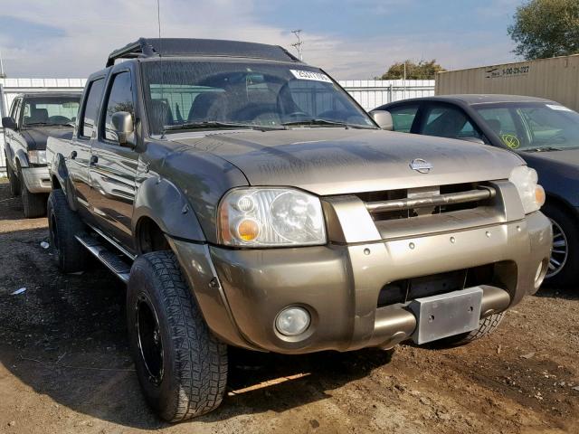 1N6ED27T91C344168 - 2001 NISSAN FRONTIER C GOLD photo 1