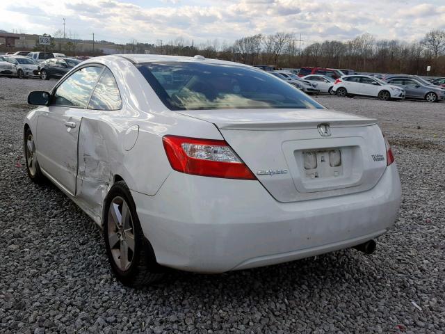 2HGFG12978H505887 - 2008 HONDA CIVIC EXL WHITE photo 3