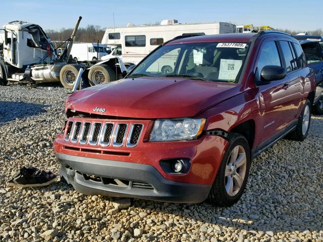 1J4NT1FBXBD204841 - 2011 JEEP COMPASS SP 勃艮第红 照片 2