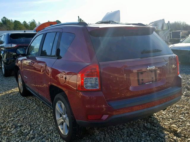 1J4NT1FBXBD204841 - 2011 JEEP COMPASS SP BURGUNDY photo 3