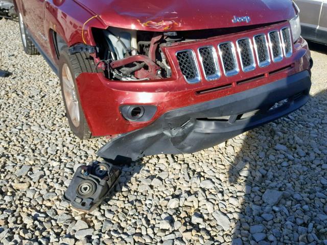 1J4NT1FBXBD204841 - 2011 JEEP COMPASS SP 勃艮第红 照片 9