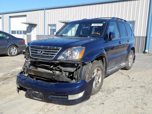 JTJBT20X060101053 - 2006 LEXUS GX 470 BLUE photo 2