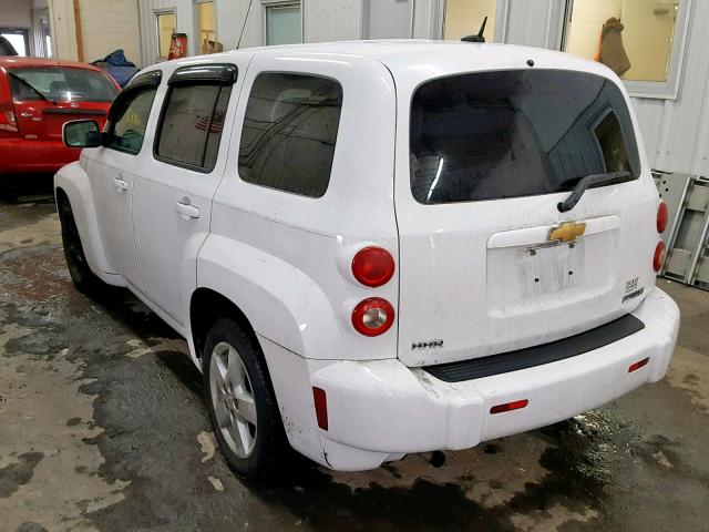 3GNBABDB8AS588101 - 2010 CHEVROLET HHR LT WHITE photo 3