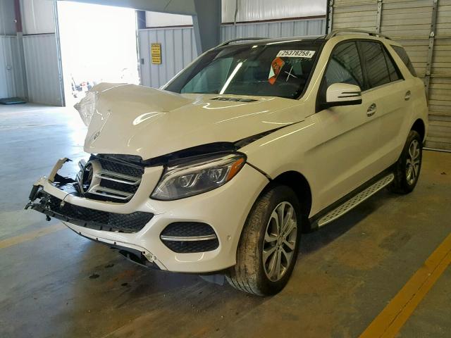 4JGDA5HB4GA723173 - 2016 MERCEDES-BENZ GLE 350 4M WHITE photo 2