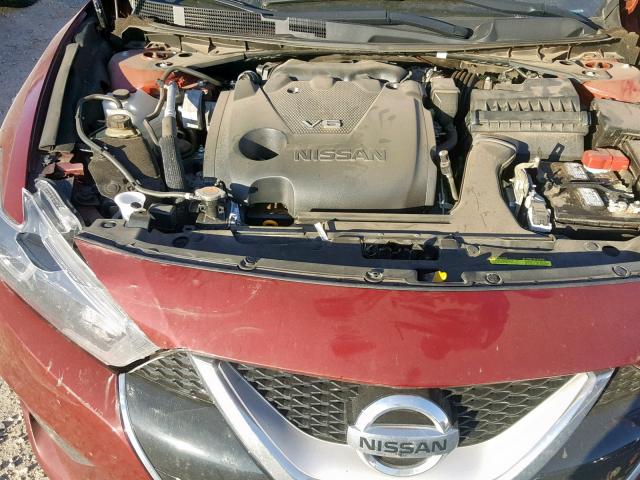 1N4AA6AP2HC403851 - 2017 NISSAN MAXIMA 3.5 MAROON photo 7