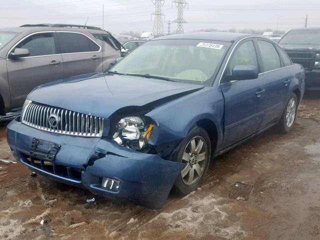 1MEFM40125G612227 - 2005 MERCURY MONTEGO LU BLUE photo 2