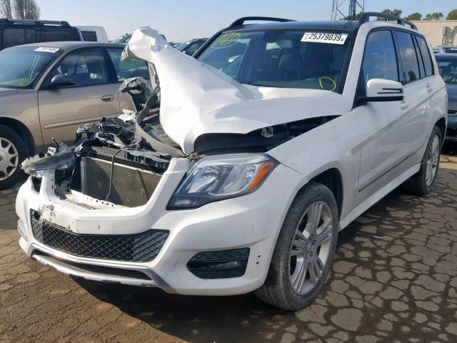 WDCGG8JB8DG117034 - 2013 MERCEDES-BENZ GLK 350 4M WHITE photo 2