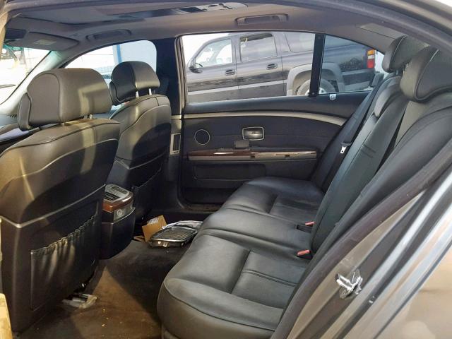 WBAGN63535DS60125 - 2005 BMW 745 LI GRAY photo 6