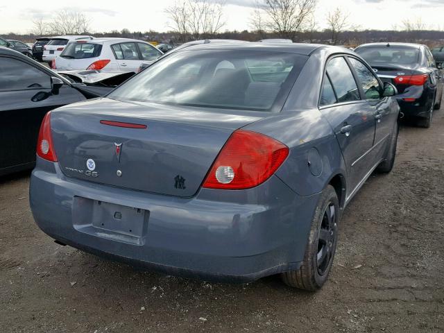 1G2ZF58B574249992 - 2007 PONTIAC G6 VALUE L GRAY photo 4