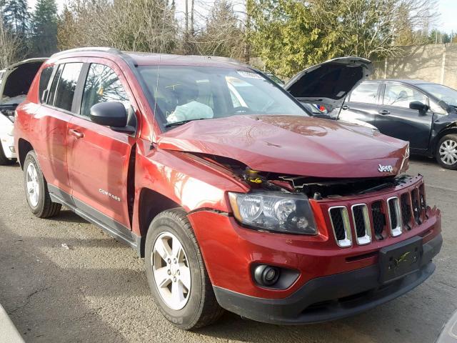 1C4NJCBA9ED789307 - 2014 JEEP COMPASS SP RED photo 1