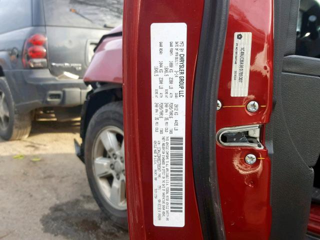 1C4NJCBA9ED789307 - 2014 JEEP COMPASS SP RED photo 10