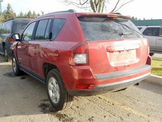 1C4NJCBA9ED789307 - 2014 JEEP COMPASS SP RED photo 3