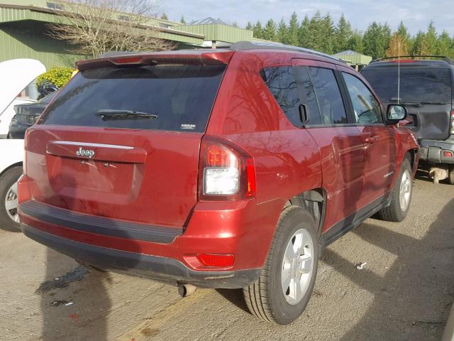 1C4NJCBA9ED789307 - 2014 JEEP COMPASS SP RED photo 4
