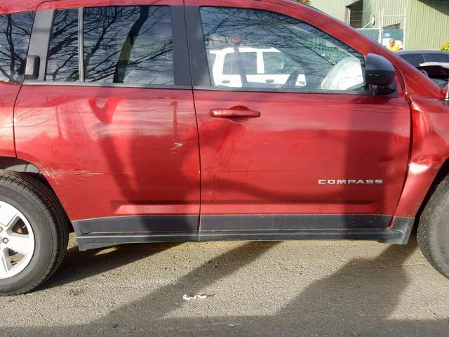 1C4NJCBA9ED789307 - 2014 JEEP COMPASS SP RED photo 9