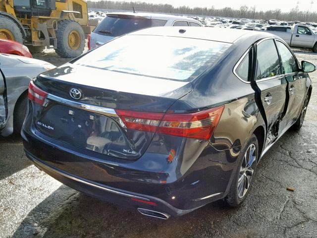 4T1BK1EBXGU213569 - 2016 TOYOTA AVALON XLE BLUE photo 4