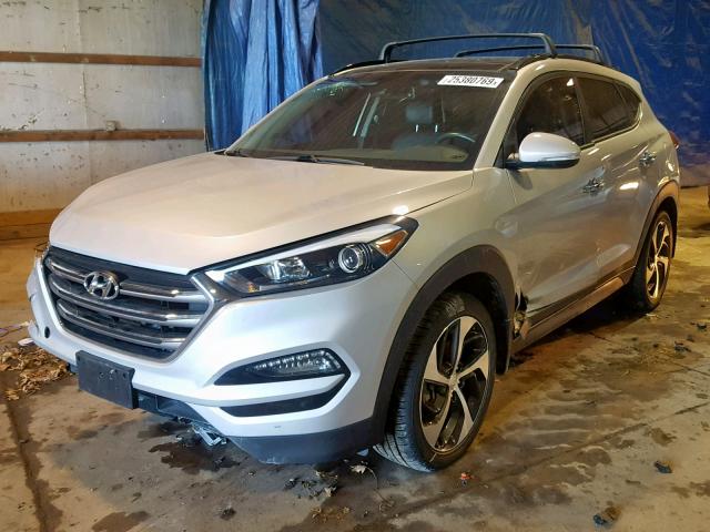 KM8J3CA29GU156078 - 2016 HYUNDAI TUCSON LIM SILVER photo 2