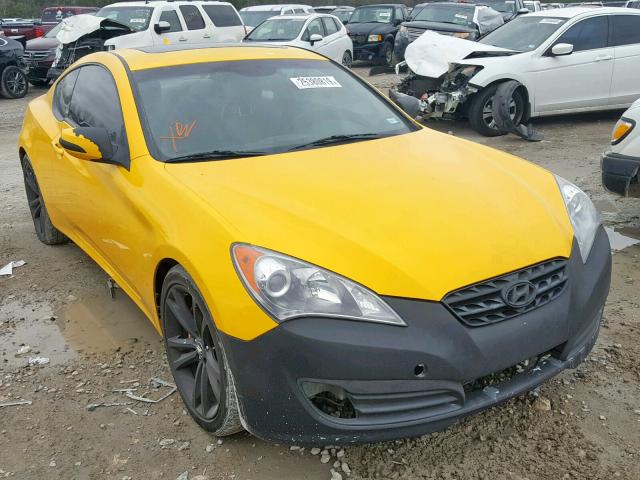 KMHHU6KHXBU061666 - 2011 HYUNDAI GENESIS CO YELLOW photo 1