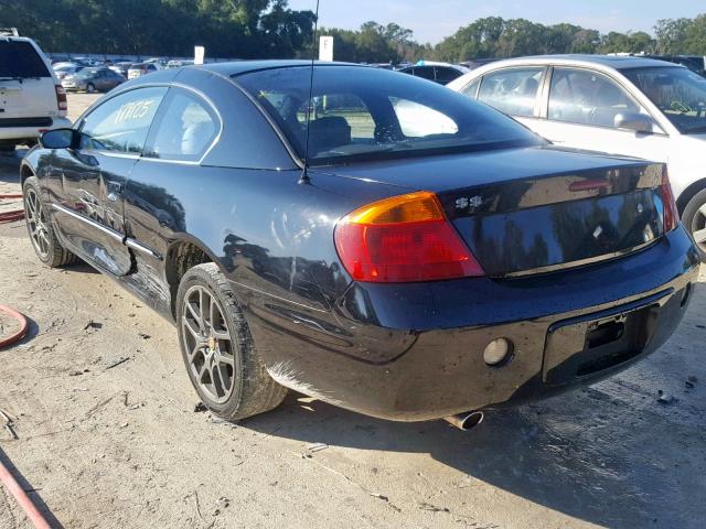 4C3AG52H81E103819 - 2001 CHRYSLER SEBRING LX BLACK photo 3