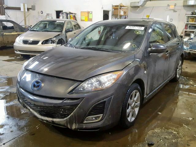 JM1BL1H55A1283805 - 2010 MAZDA 3 S GRAY photo 2