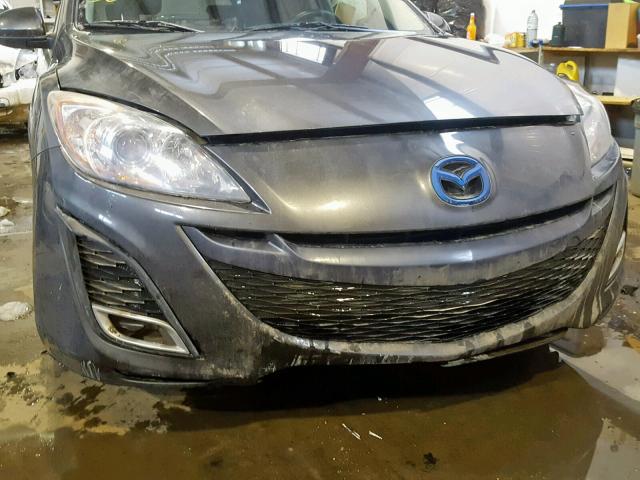 JM1BL1H55A1283805 - 2010 MAZDA 3 S GRAY photo 9